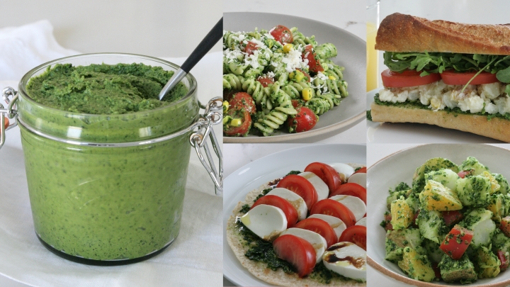 5-Minute Kale & Parsley Pesto (+ 4 Lunch Ideas)